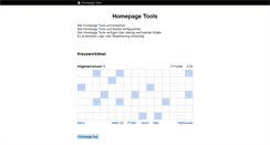 Desktop Screenshot of homepage-tools.net