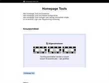 Tablet Screenshot of homepage-tools.net